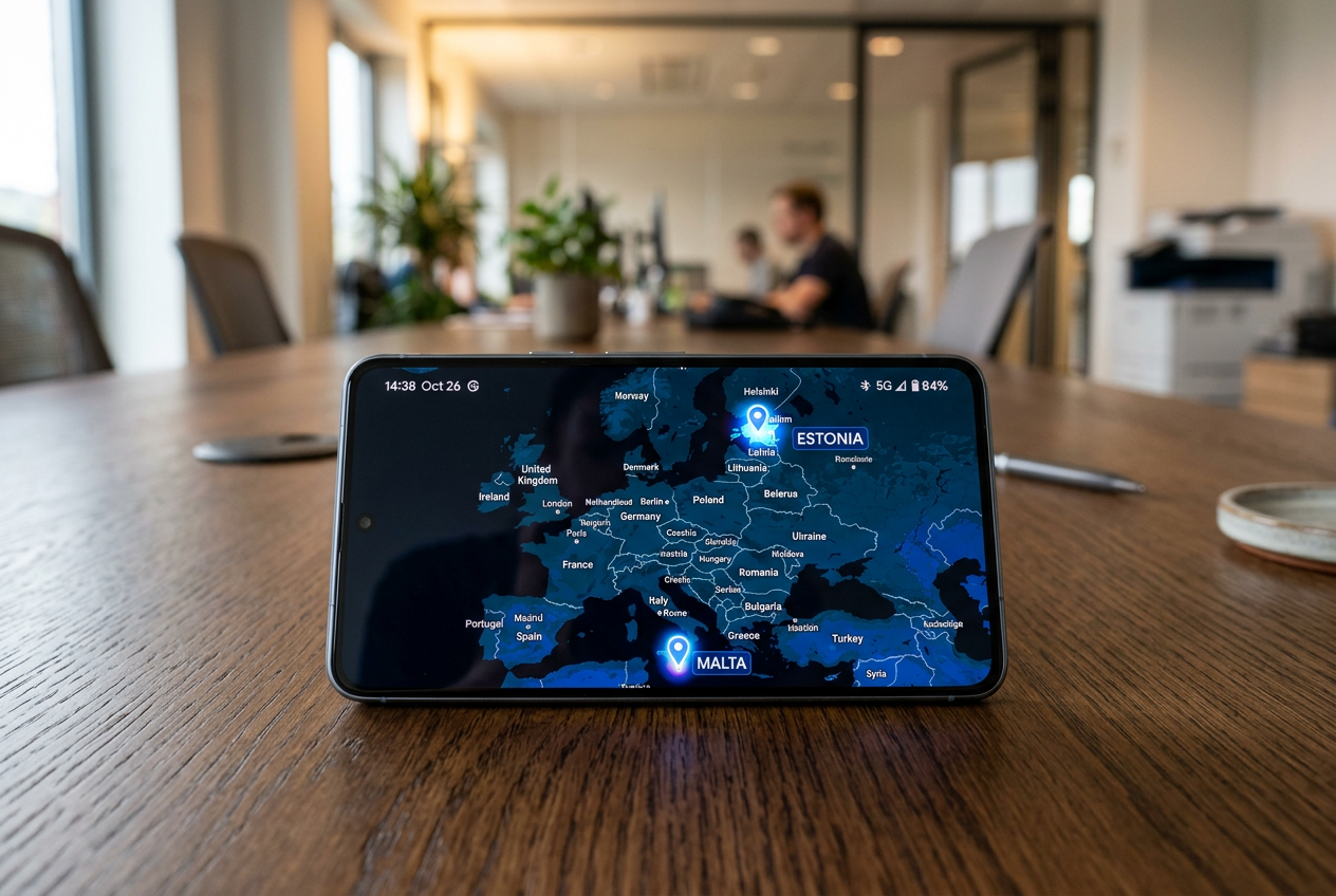 Visualisering av den europeiska spelmarknaden och digitala licenser.